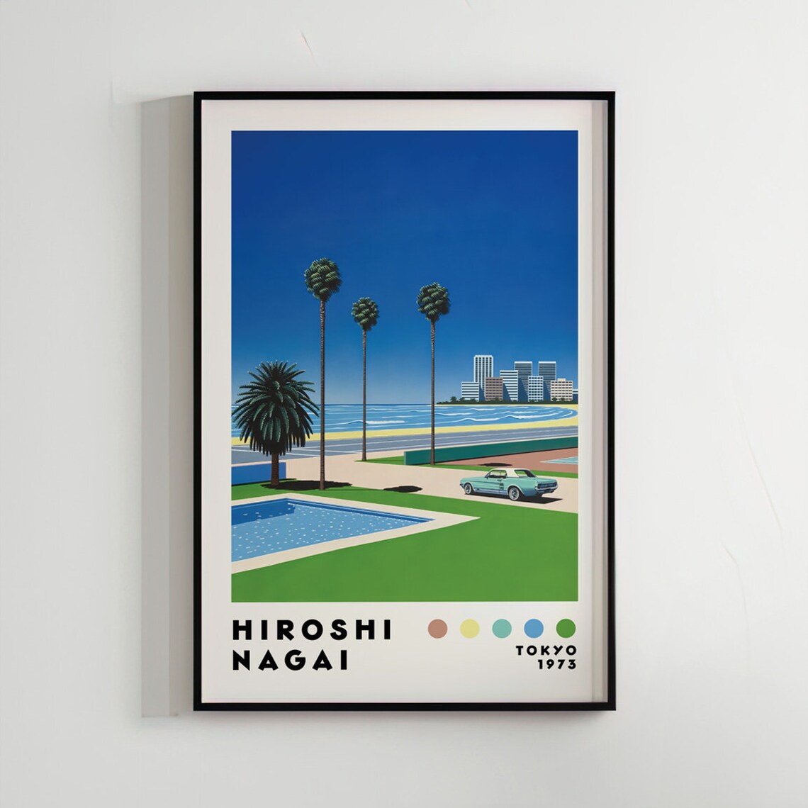 Hiroshi Nagai Japanese Poster, Vaporwave Art Print