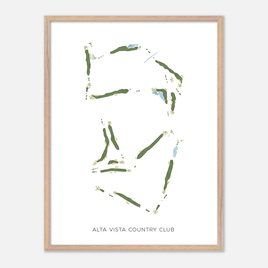 Alta Vista Country Club Minimalist Map Art Golfer Gift Poster - Image 6