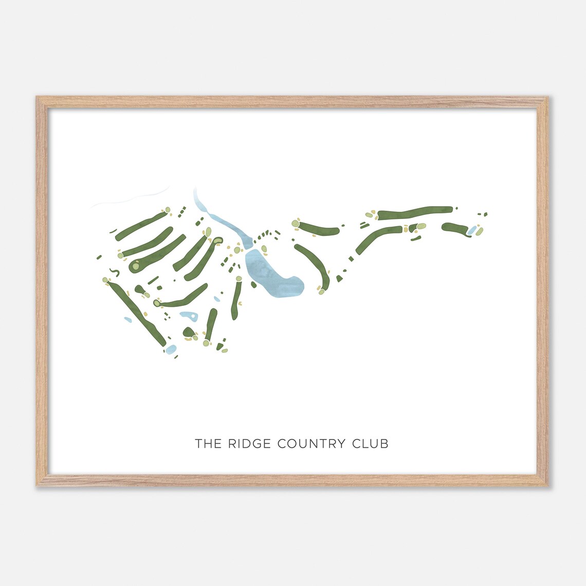 The Ridge Country Club New Hampshire Modern Minimalist Golf Poster
