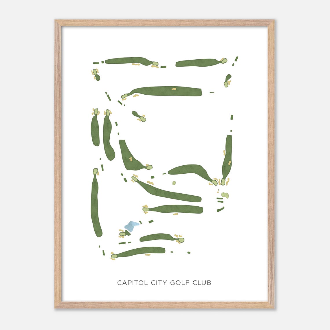 Capitol City Golf Club Minimalist Map Art Golfer Gift Poster - Image 6
