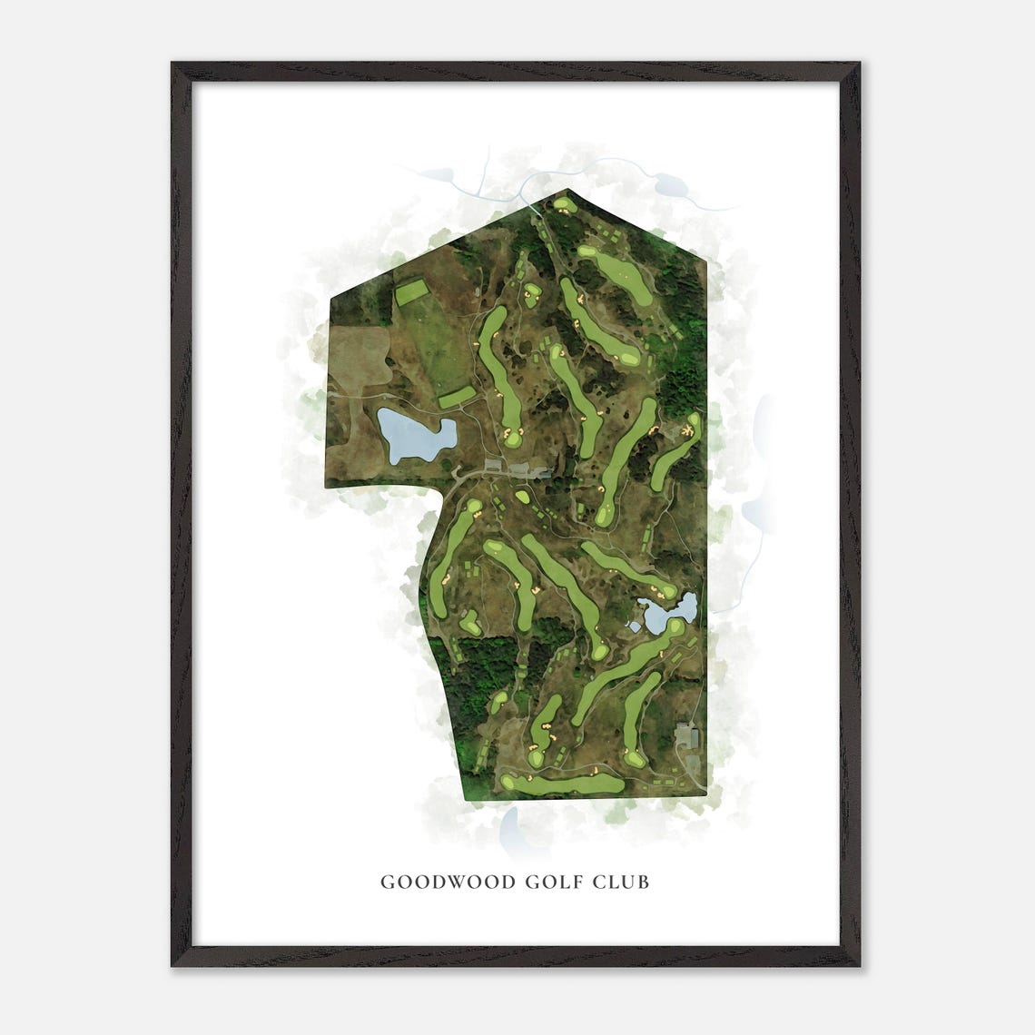 Goodwood Golf Club Canada Classic Watercolor Golf Map Poster - Image 2