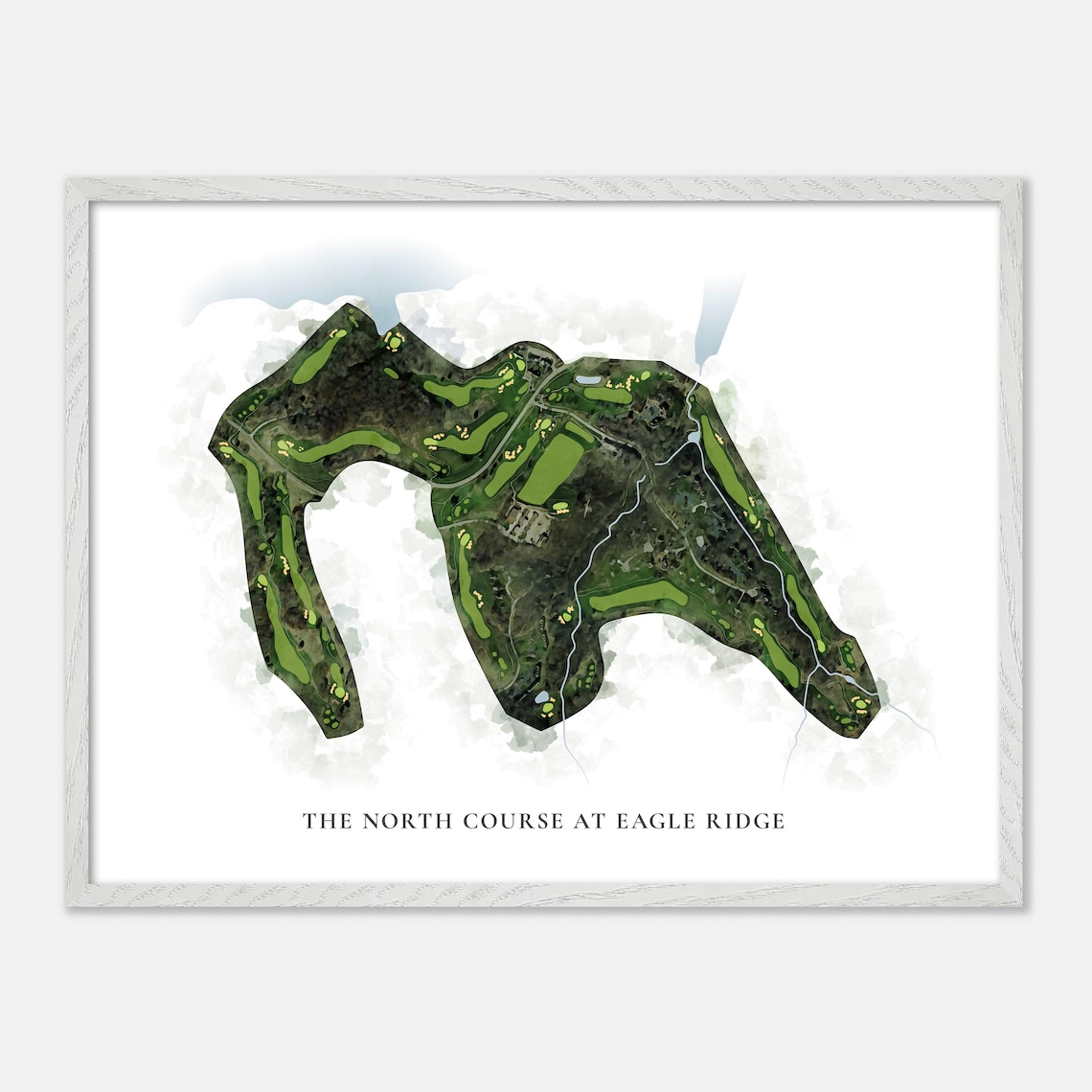 The North Course At Eagle Ridge, Classic Watercolor Map - Image 4