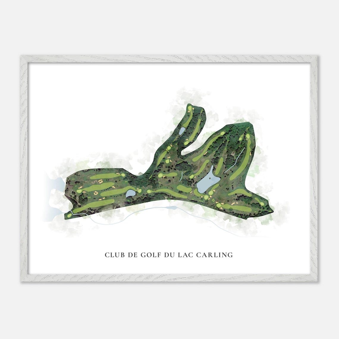 Club de Golf du Lac Carling Canada Classic Watercolor Map Poster - Image 3