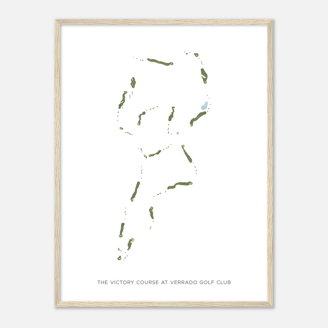 The Victory Course at Verrado Minimalist Golf Map Poster Art