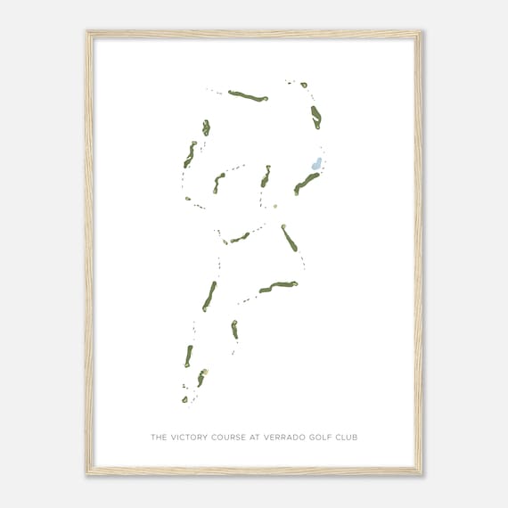 The Victory Course At Verrado Golf Club Arizona Modern Watercolor Map Golfer Gift Golf Wall Art Golf Poster Print Course Layout