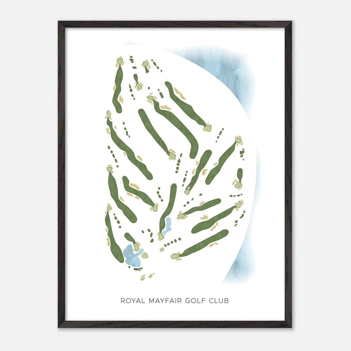 Royal Mayfair Golf Club Edmonton Alberta Minimalist Map Poster - Image 2