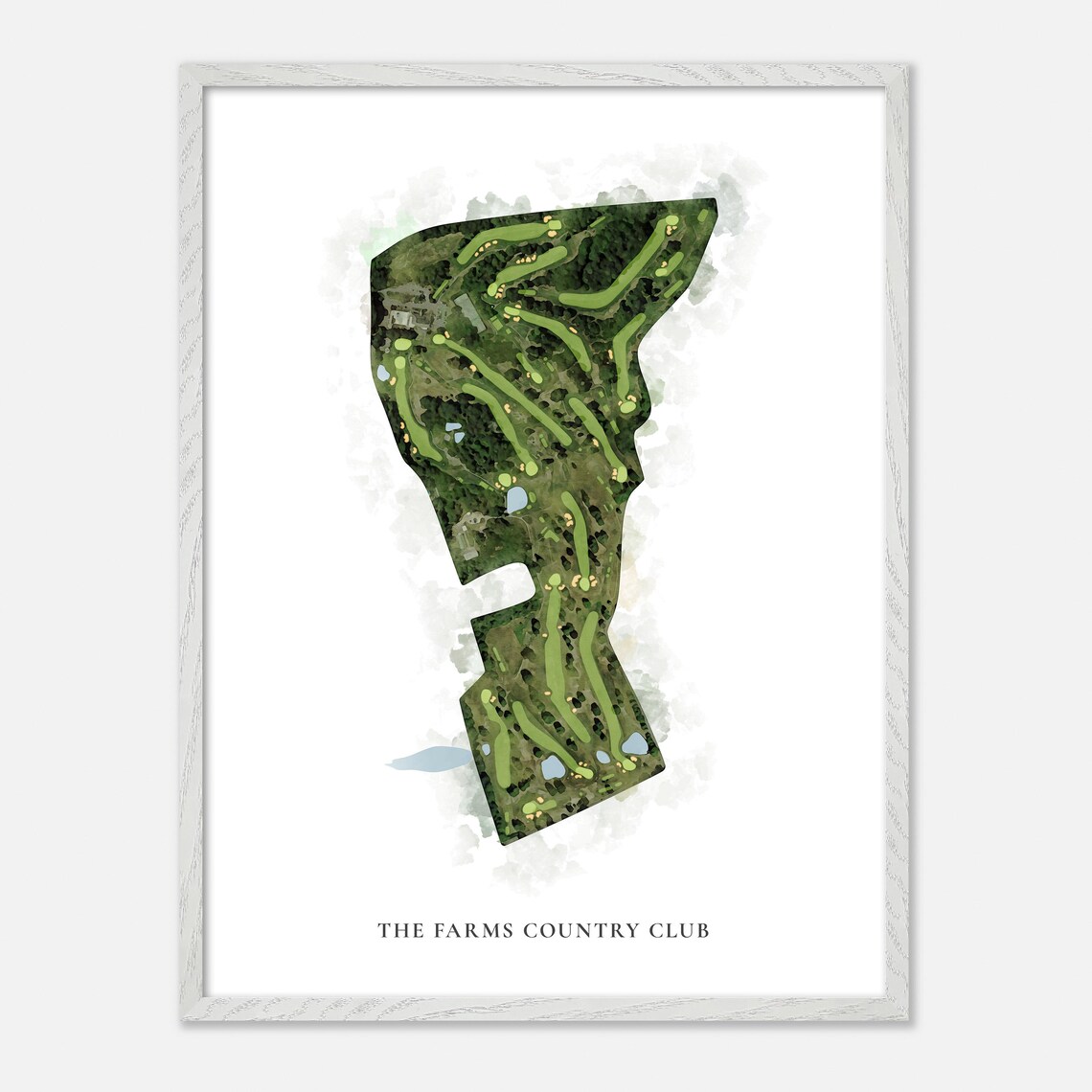 The Farms Country Club Wallingford Connecticut Watercolor Poster - Image 2