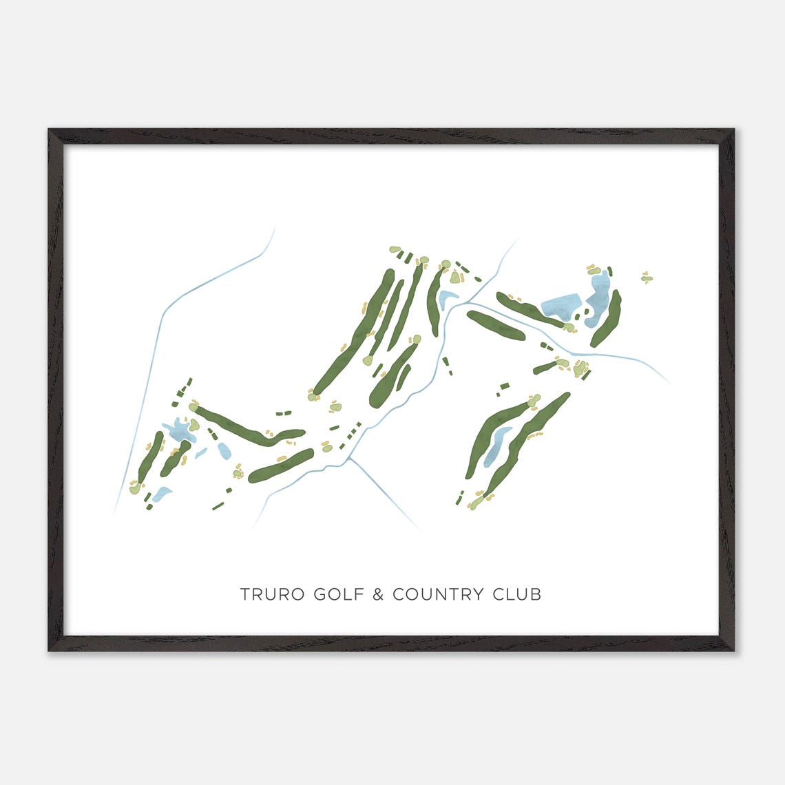 Truro Golf and Country Club Nova Scotia Minimalist Map Poster - Image 4