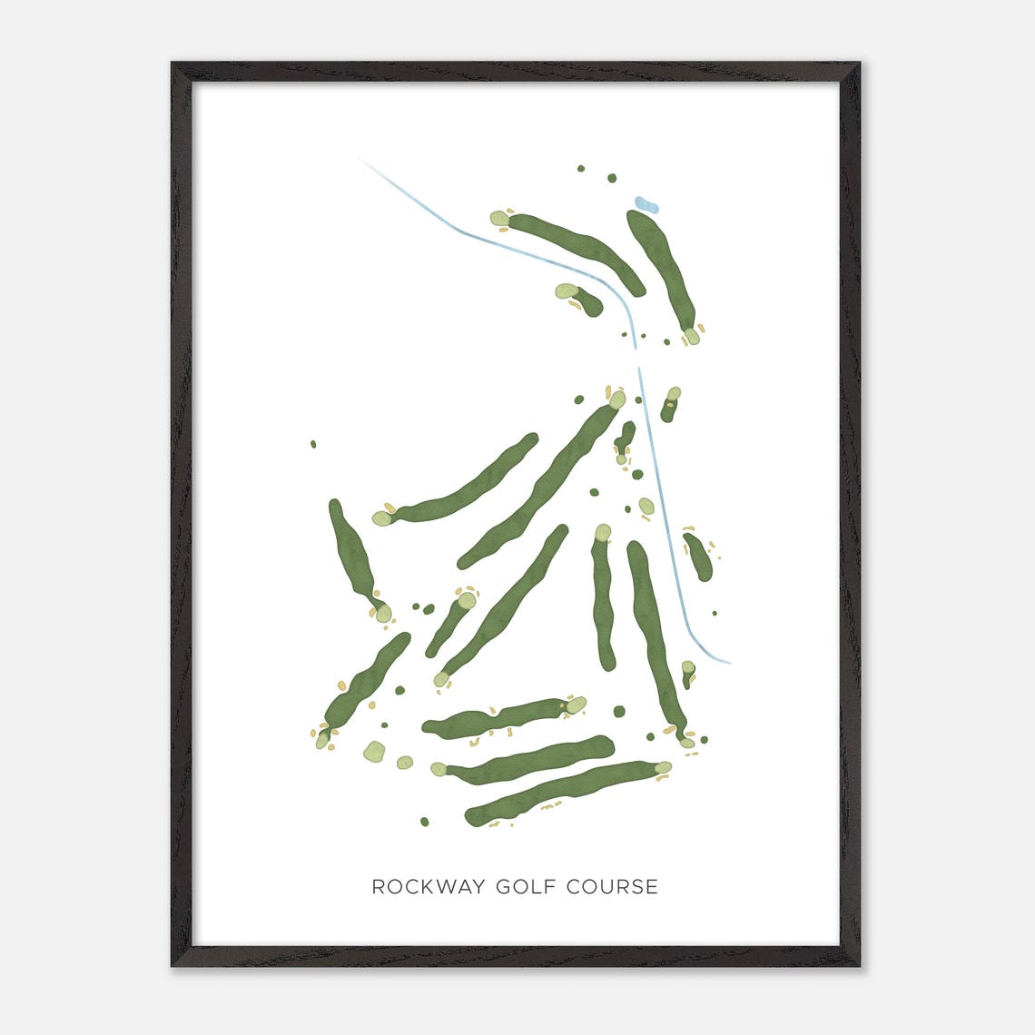 Rockway Golf Course Canada Modern Watercolor Course Map Poster - Image 2