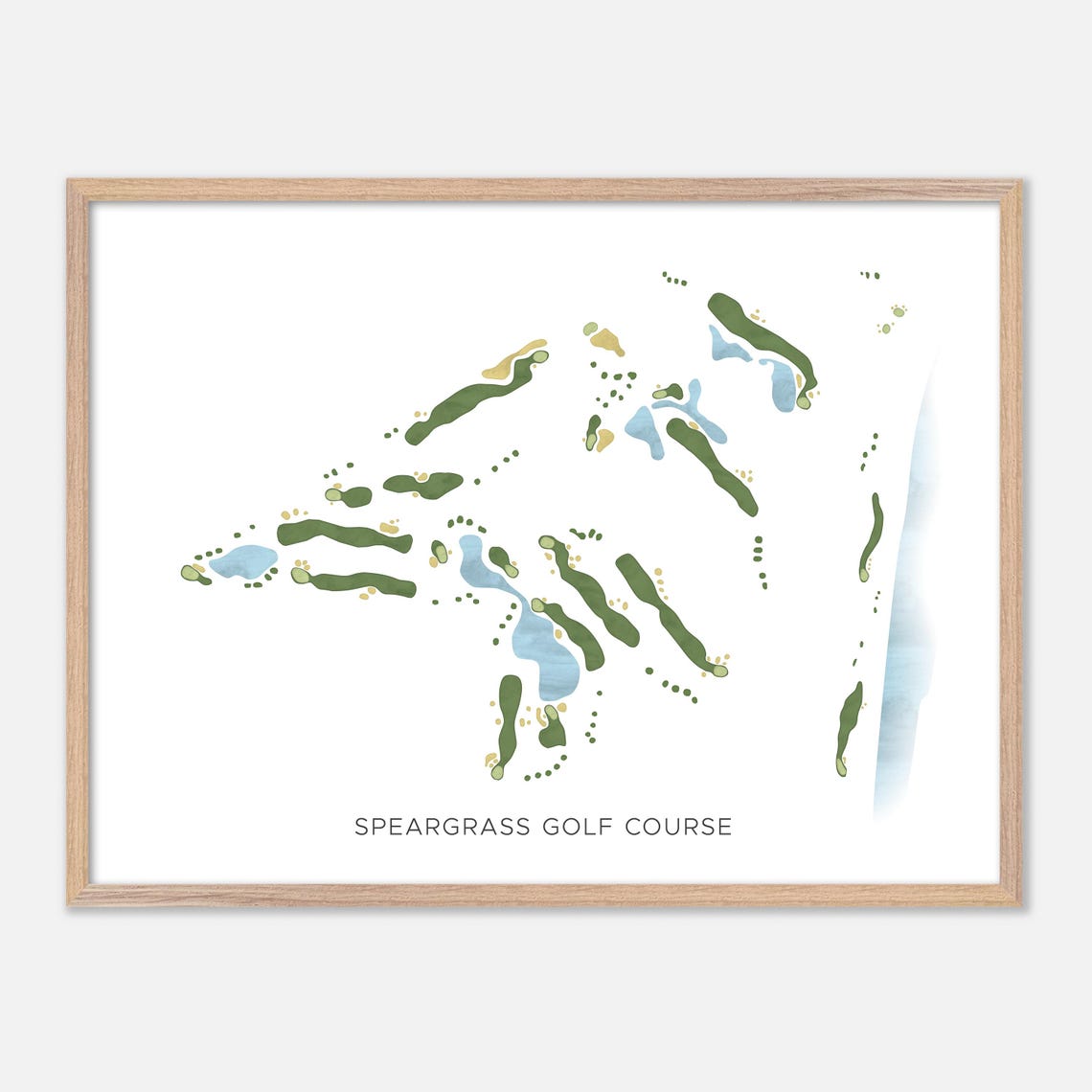 Speargrass Golf Course Canada Modern Minimalist Map Art Poster