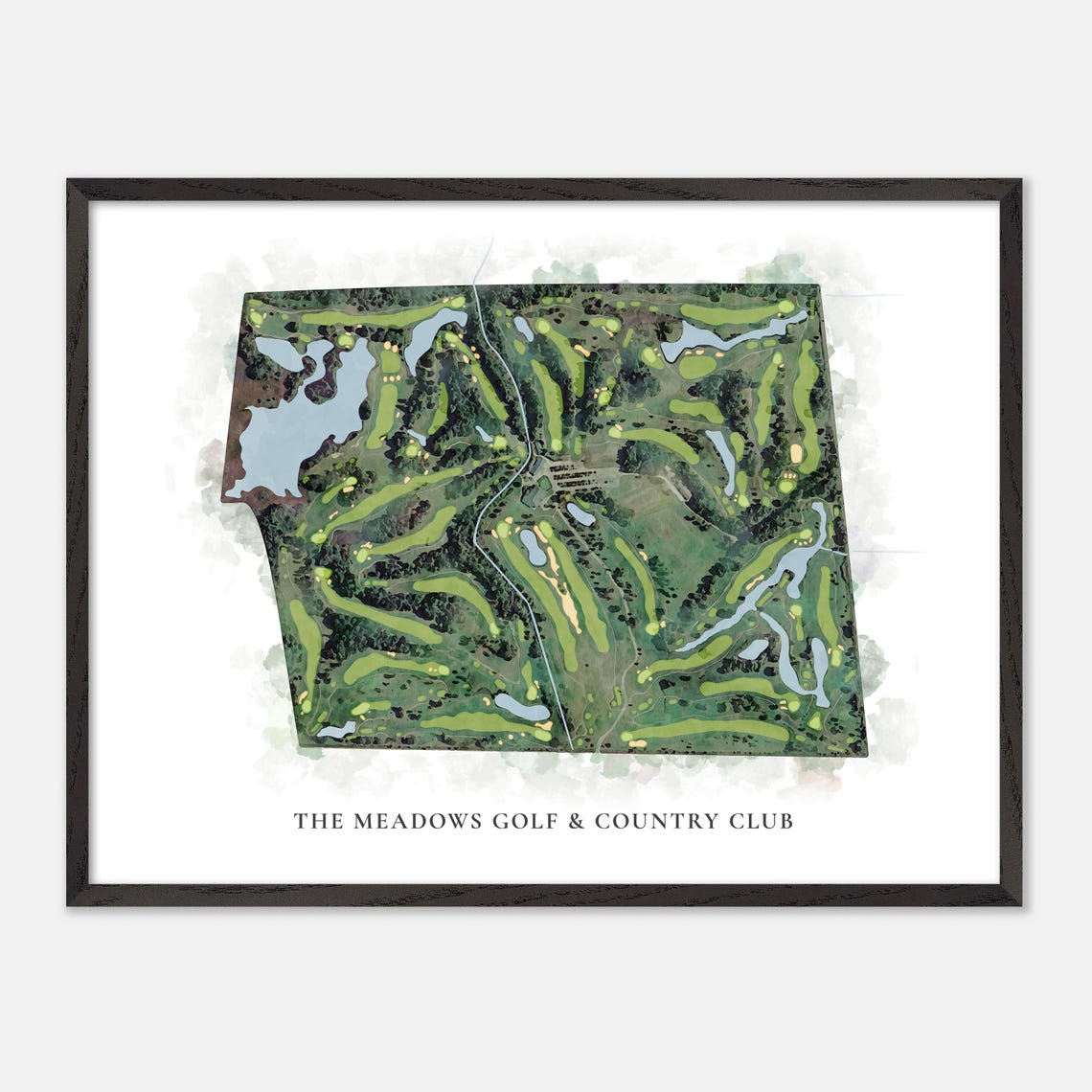 The Meadows Golf And Country Club Ottawa Canada Classic Map Poster - Image 4
