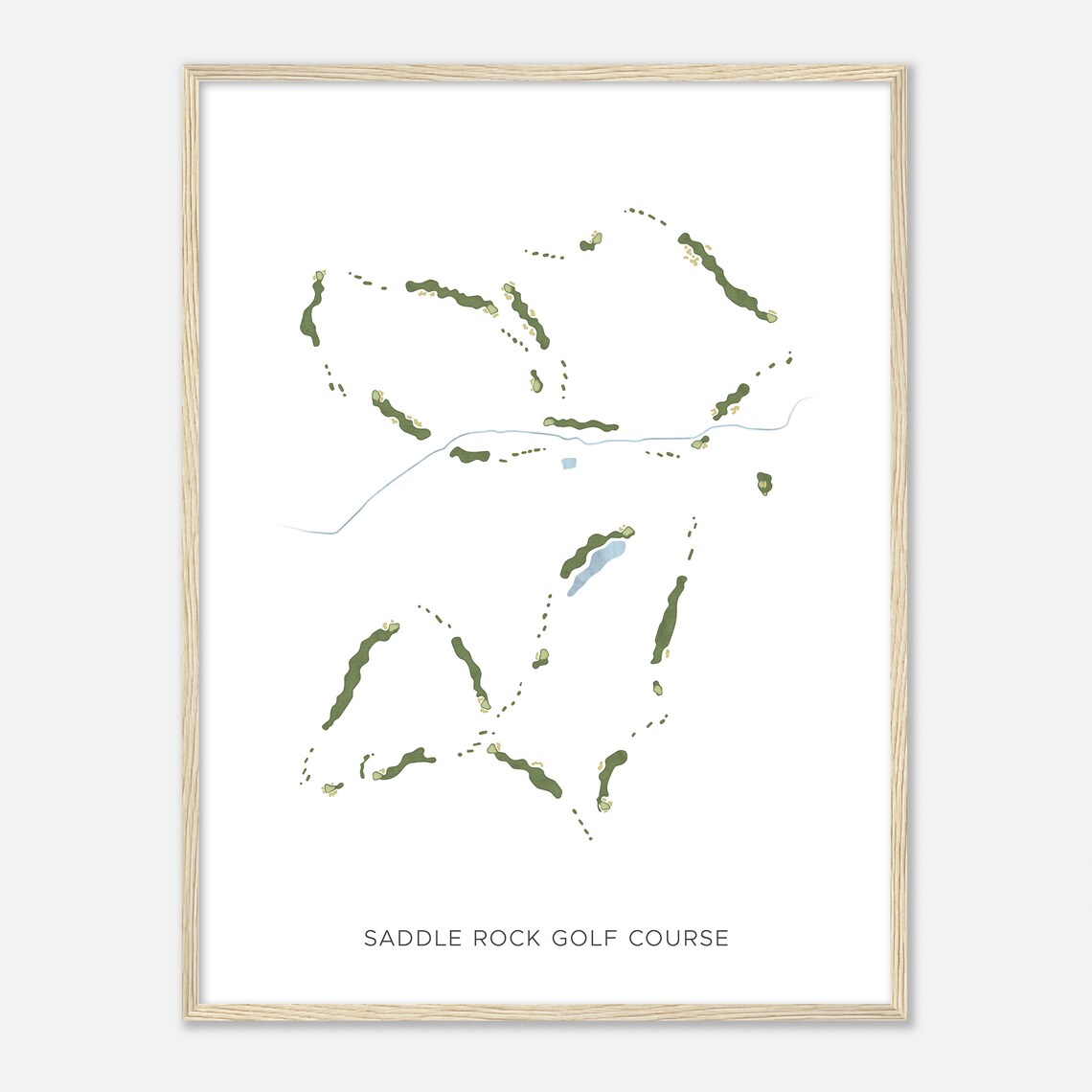 Saddle Rock Golf Course Colorado Modern Watercolor Map Golfer Gift Golf Wall Art Golf Poster Print Course Layout