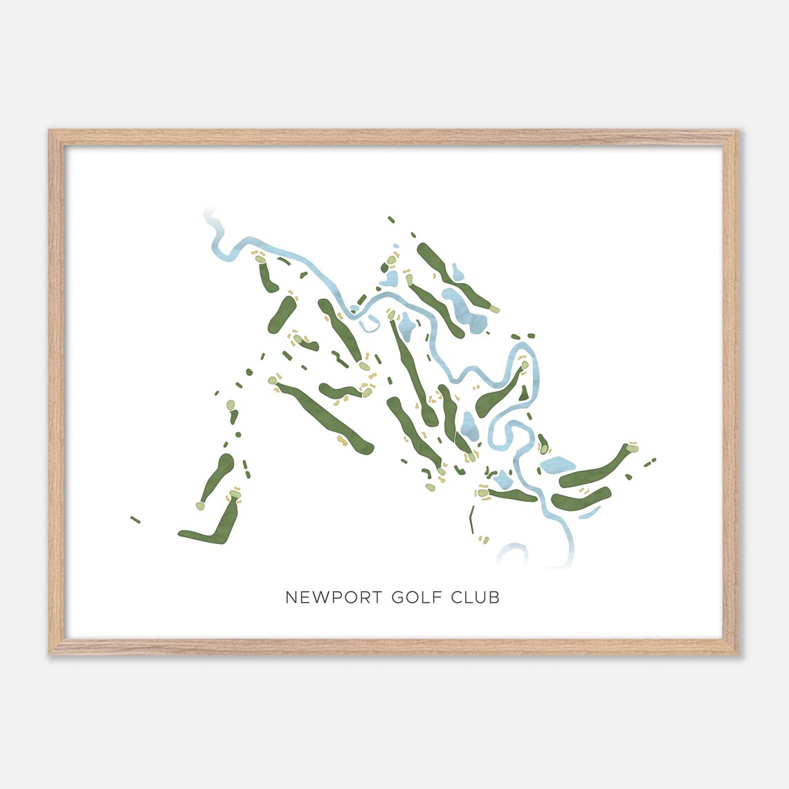 Newport Golf Club Newport New Hampshire Modern Watercolor Poster
