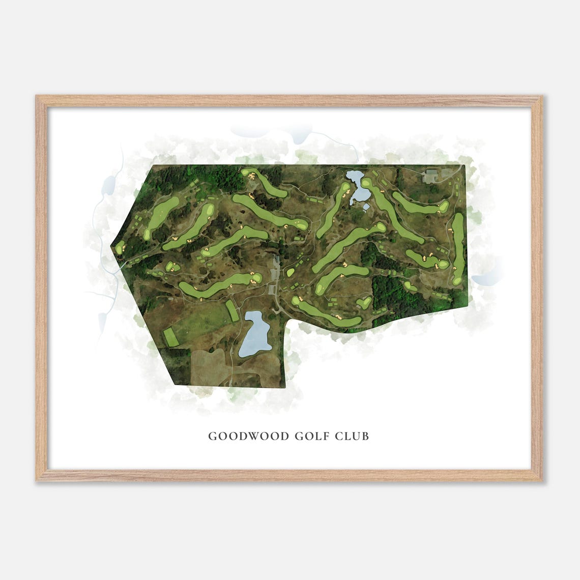 Goodwood Golf Club Canada Classic Watercolor Golf Map Poster