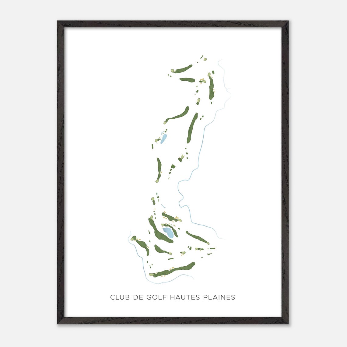 Club de Golf Hautes Plaines Quebec Minimalist Watercolor Poster - Image 2