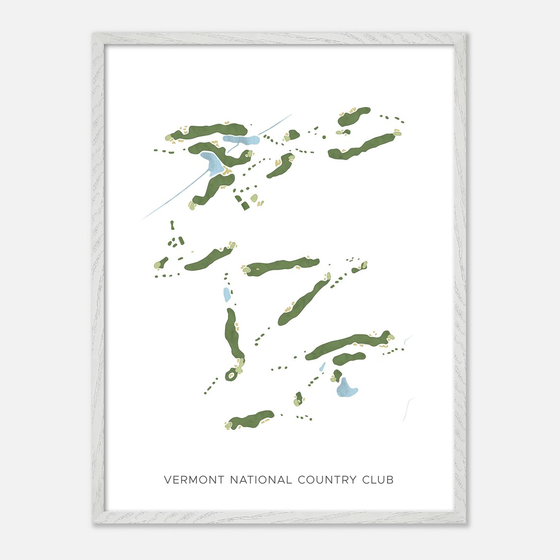 Vermont National Country Club Golf Course Minimalist Map Poster - Image 2