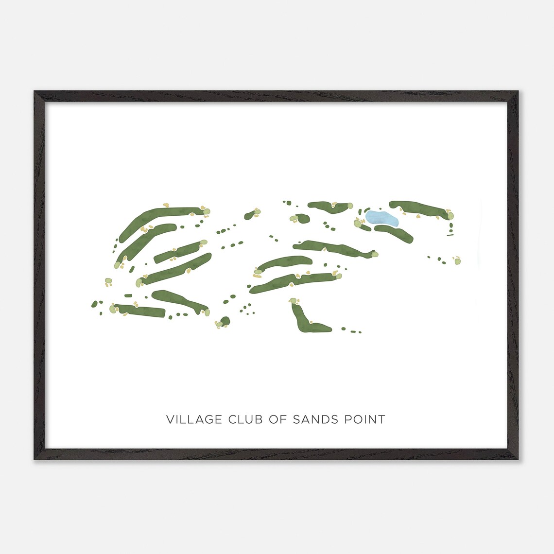 Village Club of Sands Point New York Modern Minimalist Golf Poster - Image 5