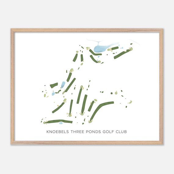 Knoebels Three Ponds Golf Club Elysburg Pennsylvania Modern Watercolor Poster