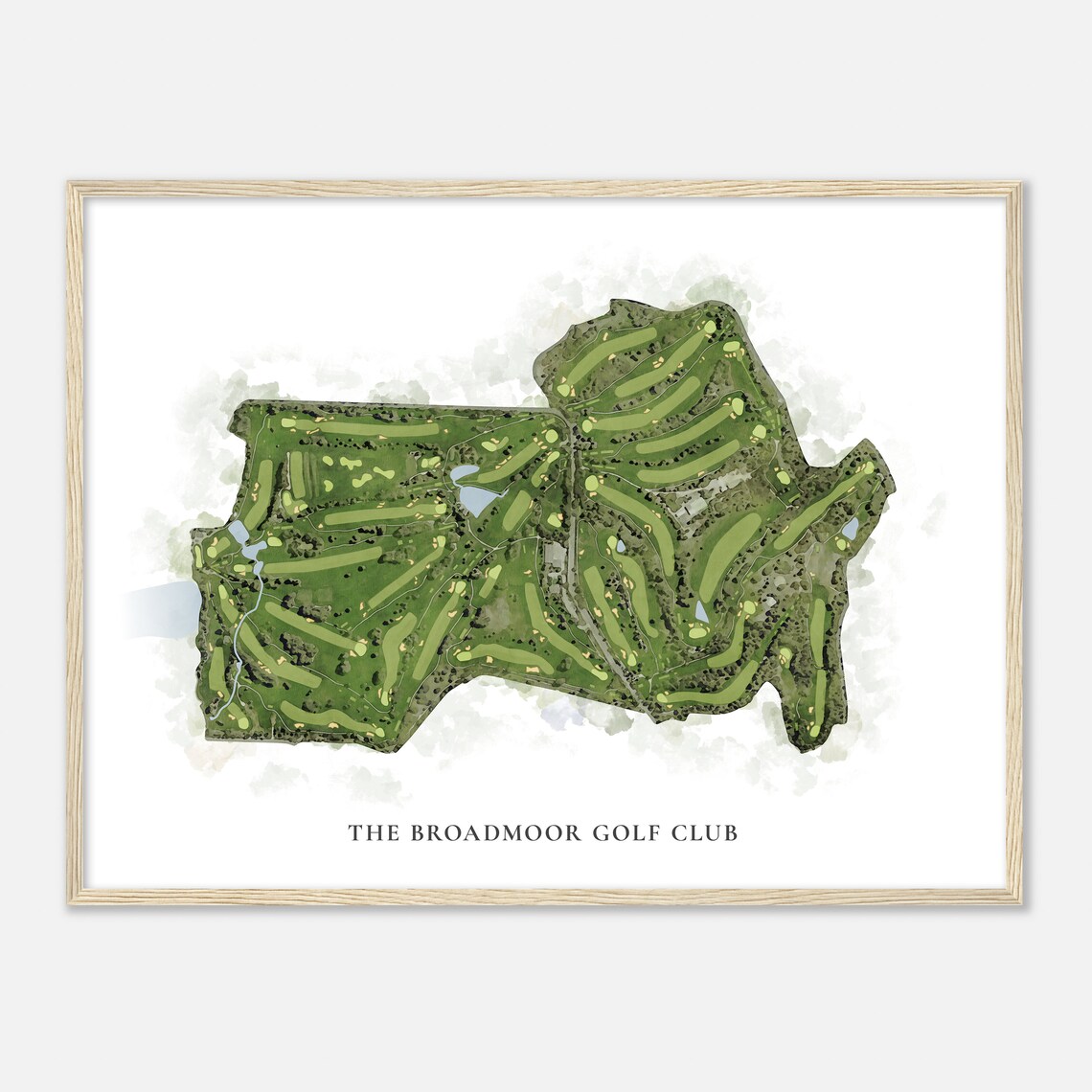 The Broadmoor Golf Club Colorado Watercolor Map Art Print - Image 2