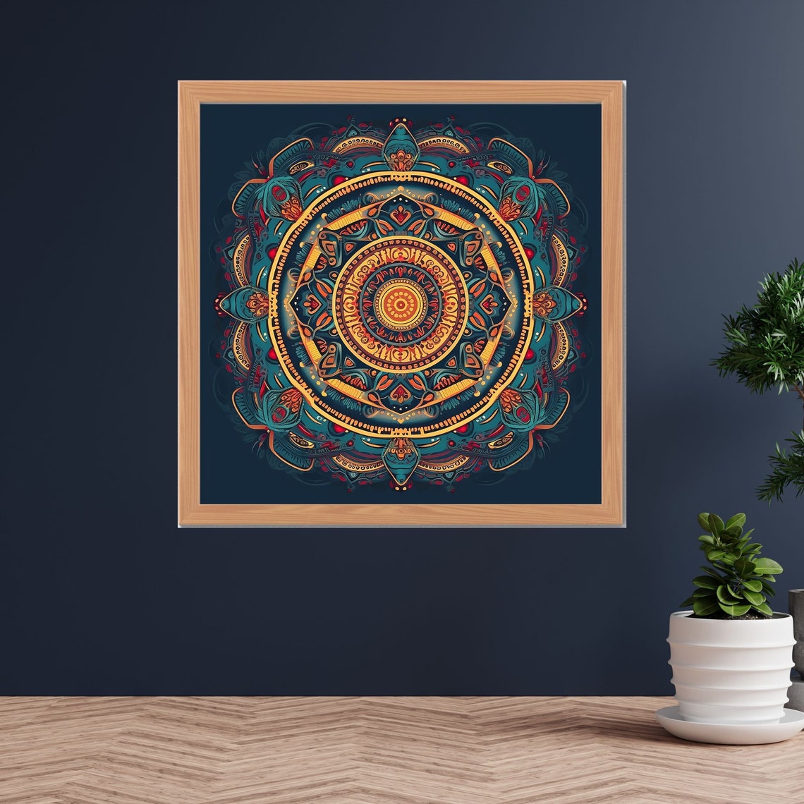 Mandala Indian Art Meditation Wall Art Spiritual Decoration Print Art Relaxing Yoga Esoteric Wall Print - Image 2