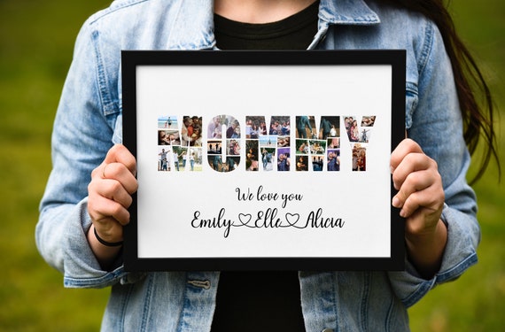 Personalized Mommy Photo Collage Custom Photo Collage Birthday Gifts For Mom Gift For Mom Mothers Day Gift Unique Gift File