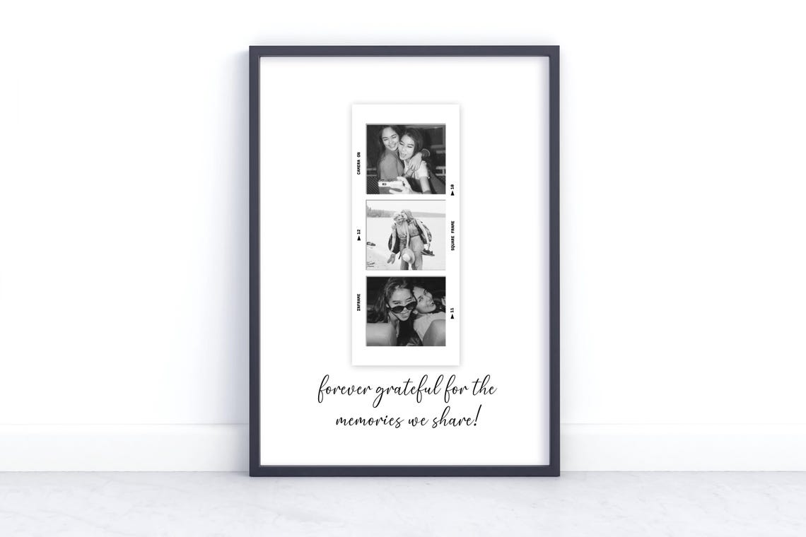 30th Birthday Gift Personalised 30th Birthday Present Custom Photo Print Gifts For Friends Happy 30th Gift Keepsake For Him Or Her Print - Image 2