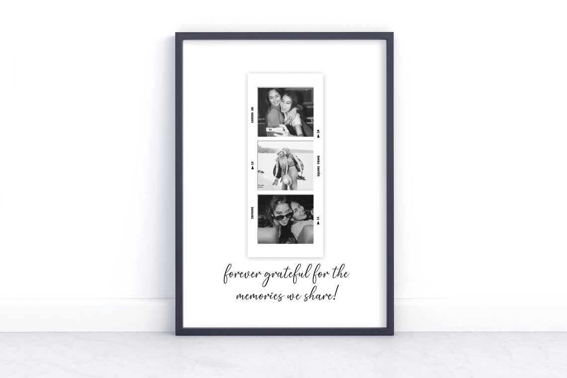 Forever Grateful Photo Film Strip Print Friendship Memory Gift - Image 2