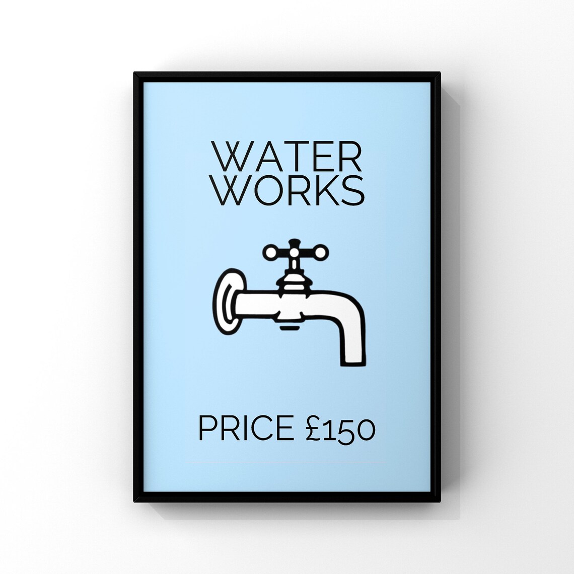 Waterworks Bathroom Funny Wall Art Print - Image 3
