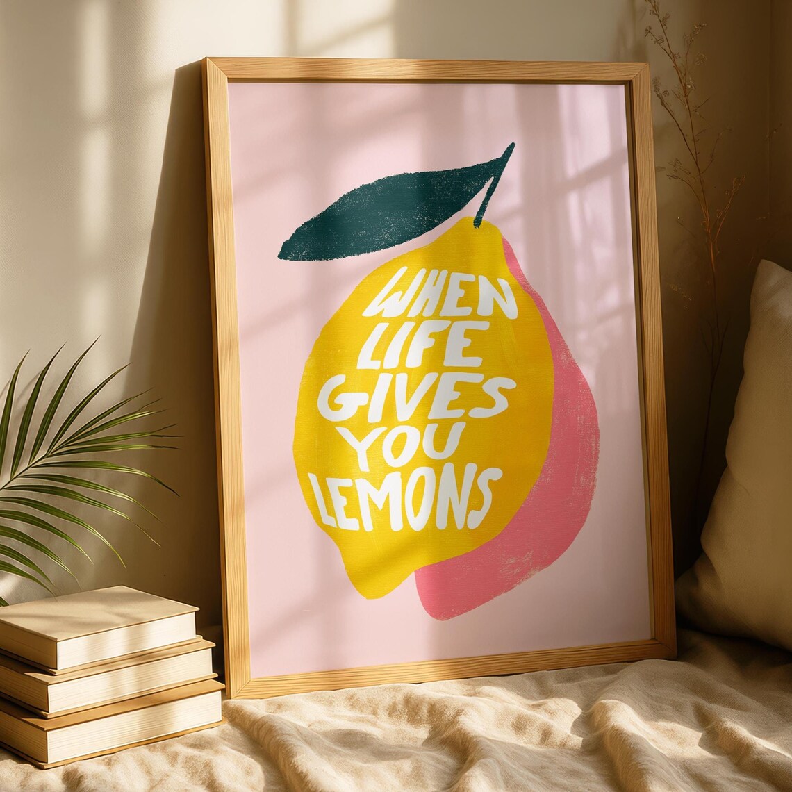 When Life Gives You Lemons Art Print, Funky Kitchen