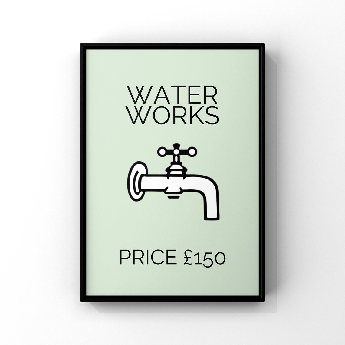 Waterworks Bathroom Funny Wall Art Print