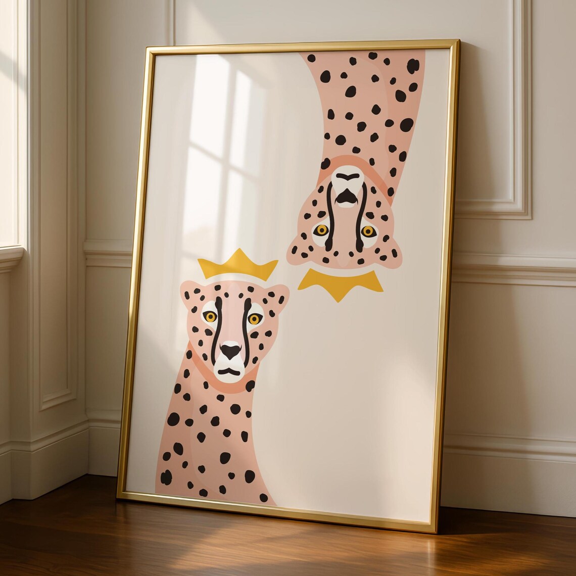 Leopard Print Funky Kitchen Art Print, Maximalist Decor
