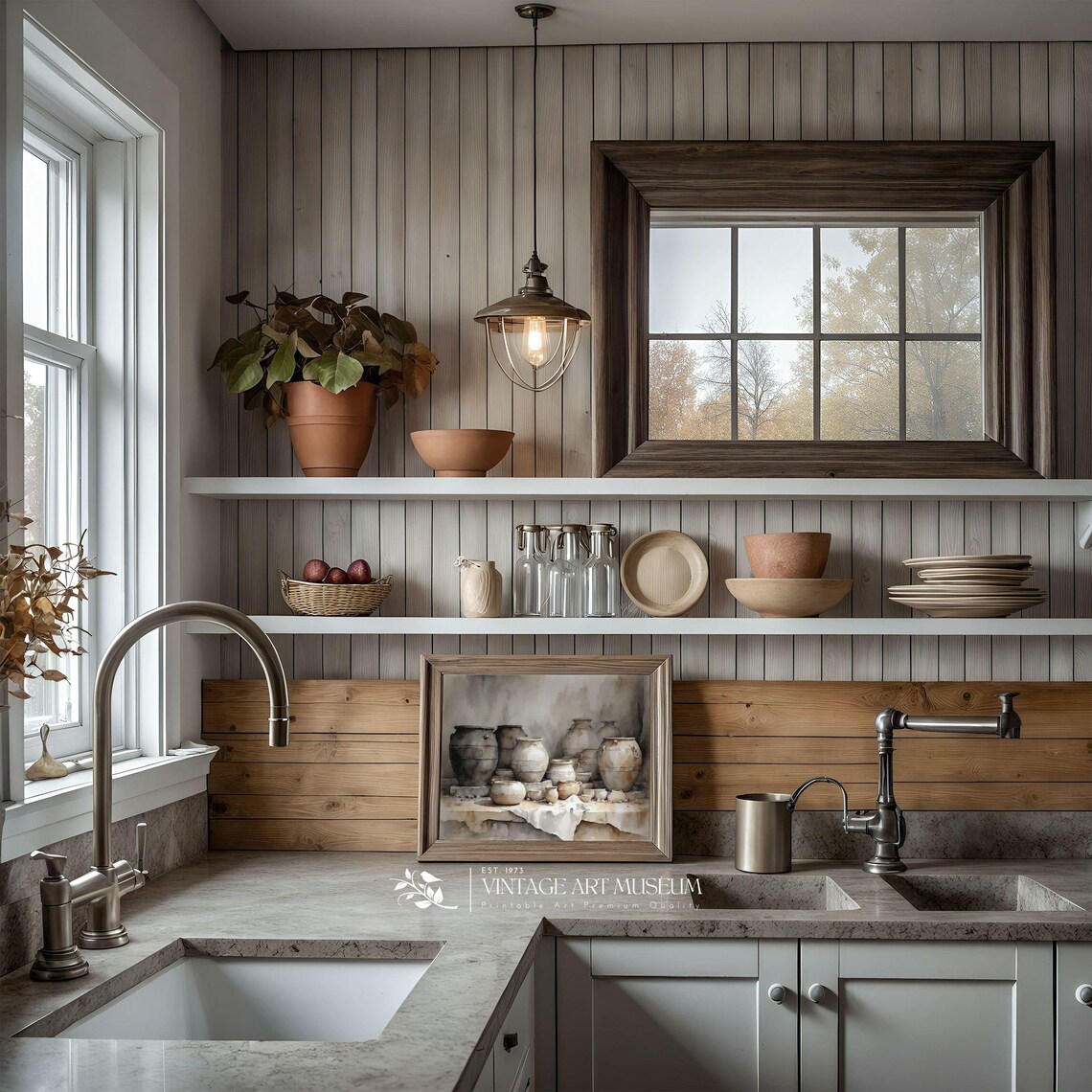 Farmhouse Kitchen Wall Art, Vintage Still Life Poster - Image 2