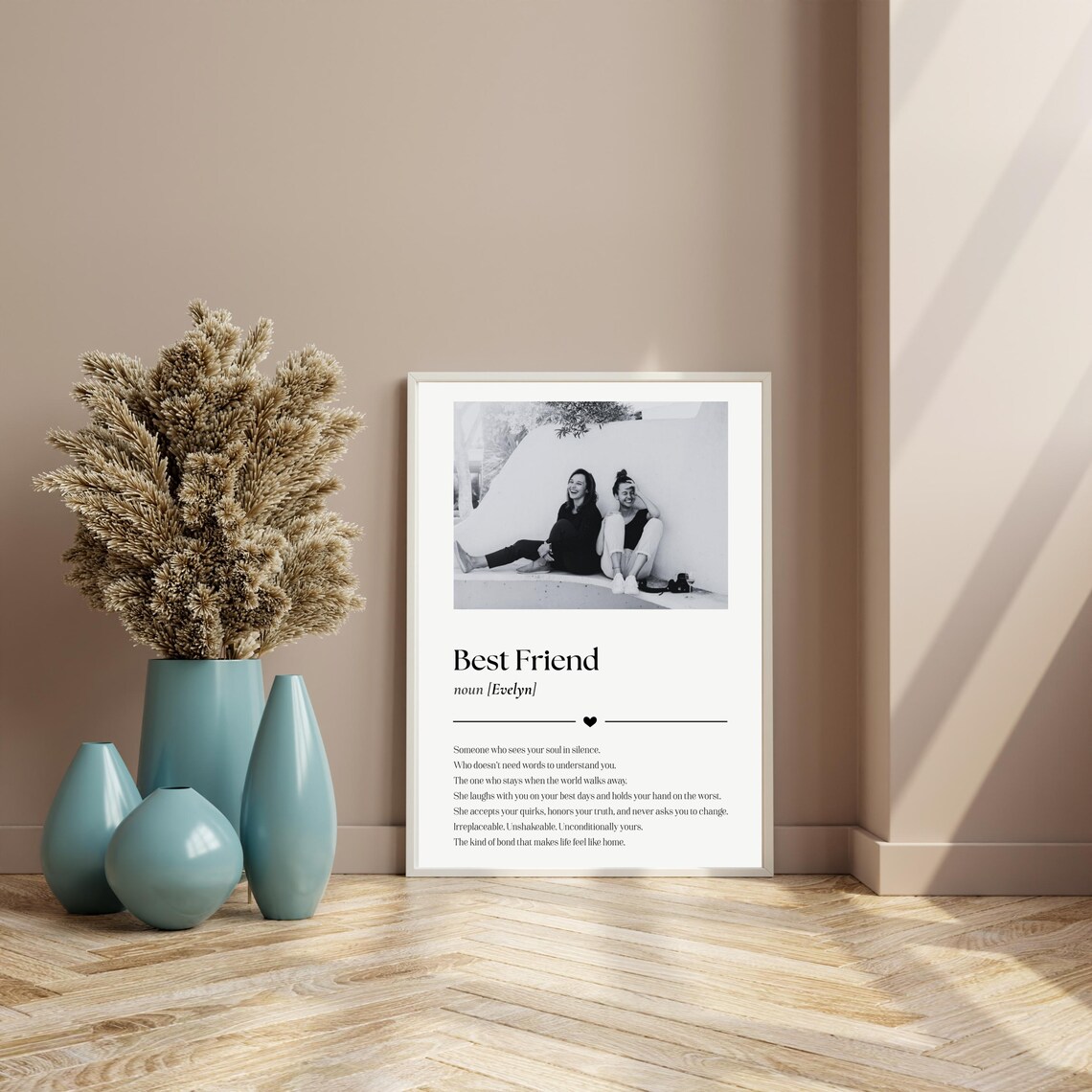 Best Friend Definition, Personalized Friendship Poster - Image 4