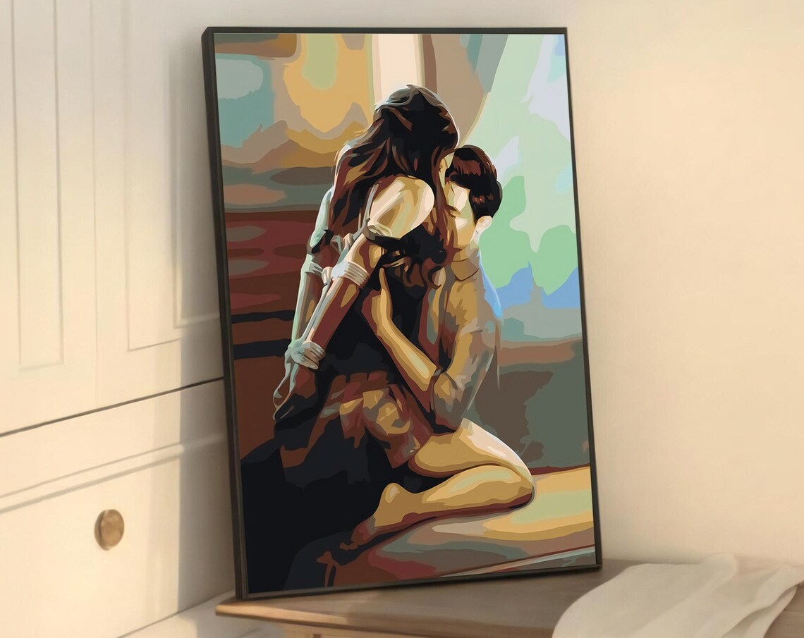 Intimate Moments, Erotic Painting for Home Decor - Image 5