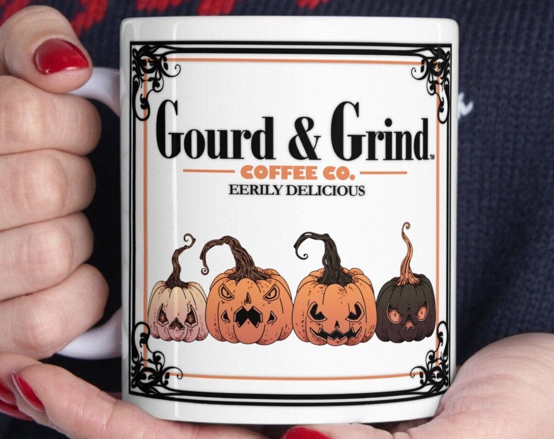 Spooky Pumpkin Halloween Mug For Coffee, Hot Chocolate