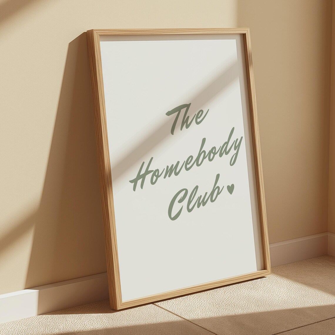 The Homebody Club Neutral Minimalist Wall Art Print