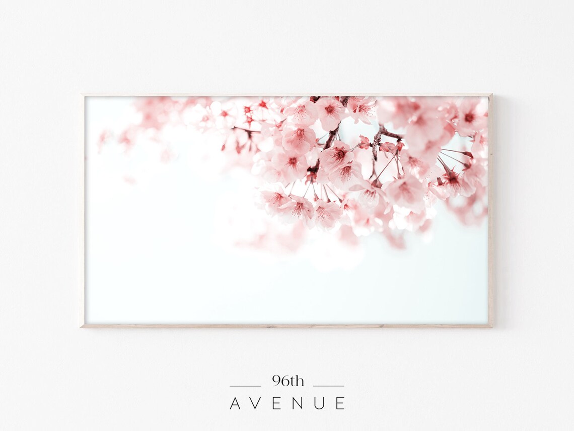 Cherry Blossom Spring Art Print, Floral Decor