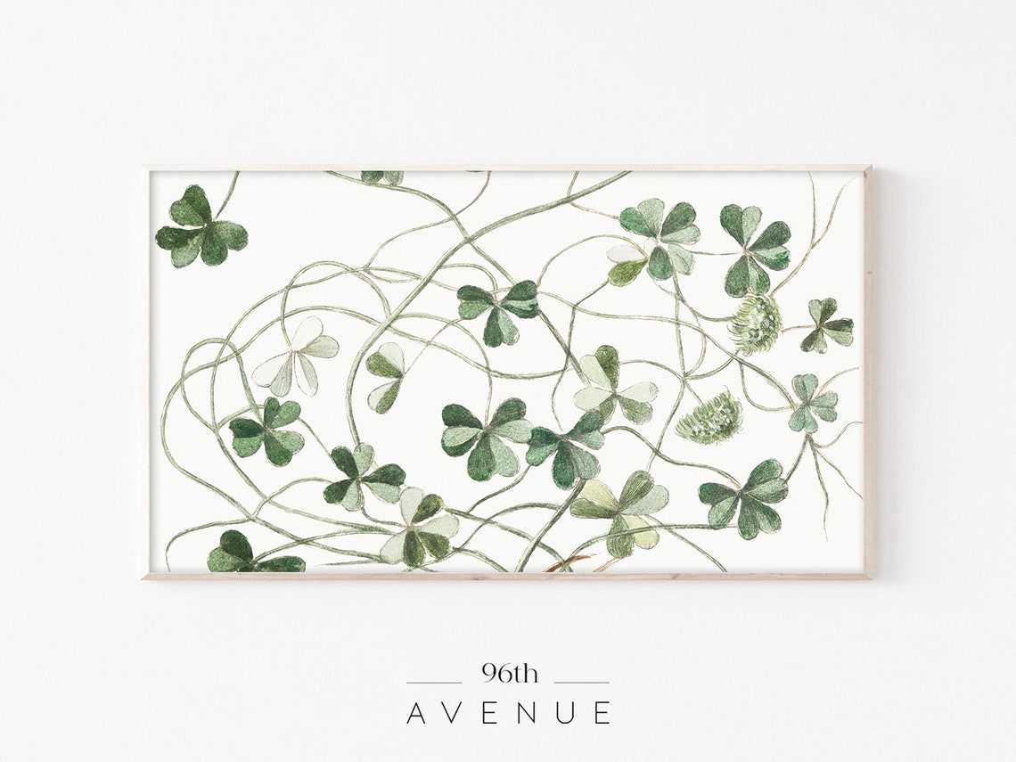 St Patricks Day Vintage TV Art Print