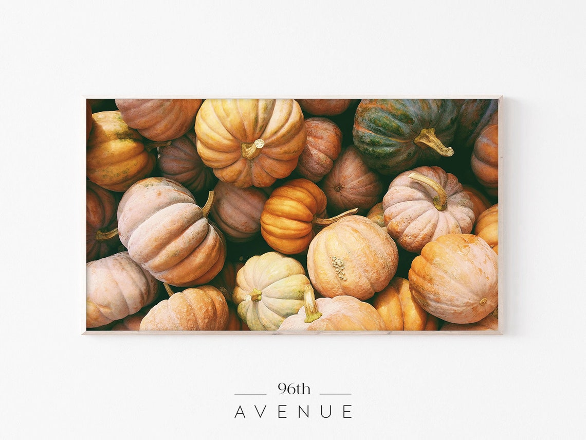 Fall Pumpkin Pile Art For TV