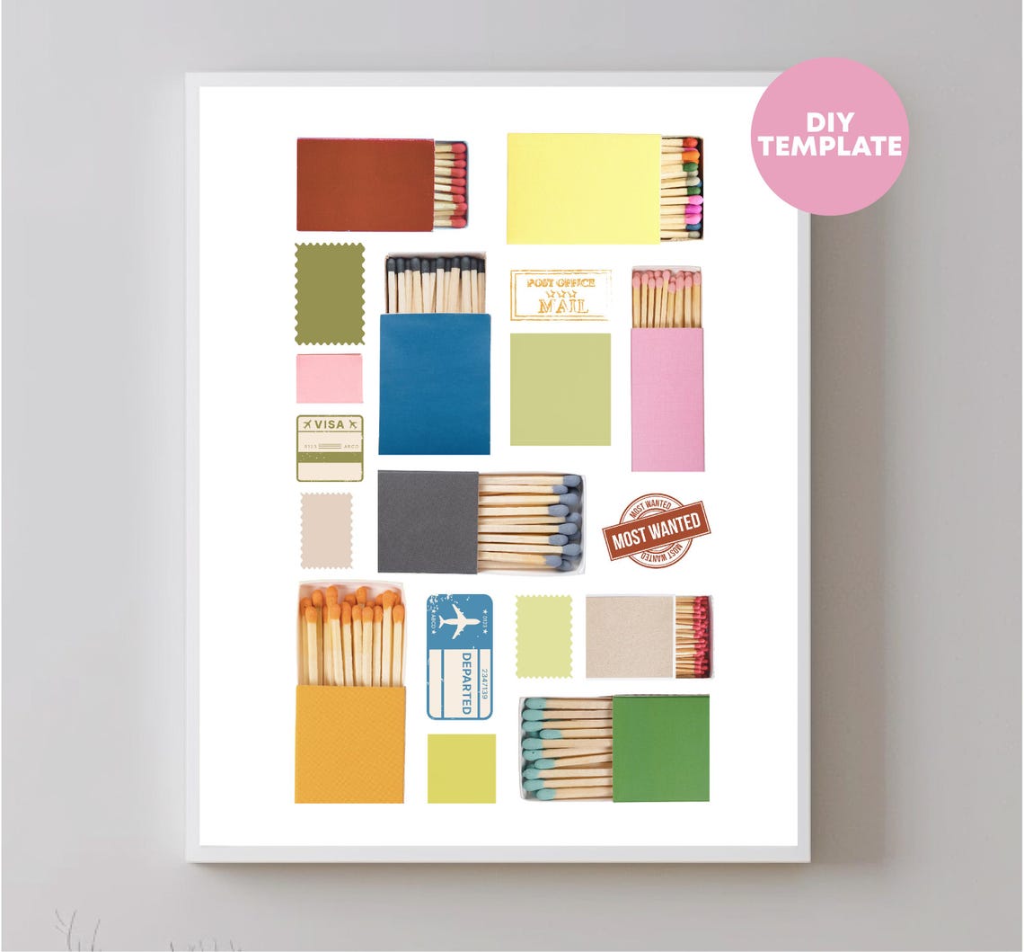 Matchbook Poster, Art Template