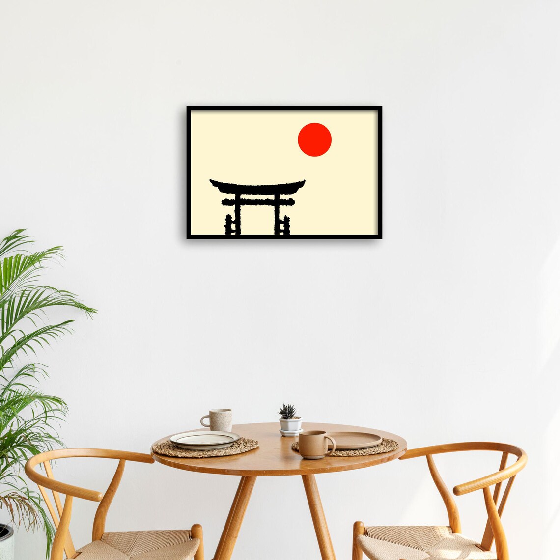 Japanese Torii Gate Minimalist Poster, Zen Decor - Image 4