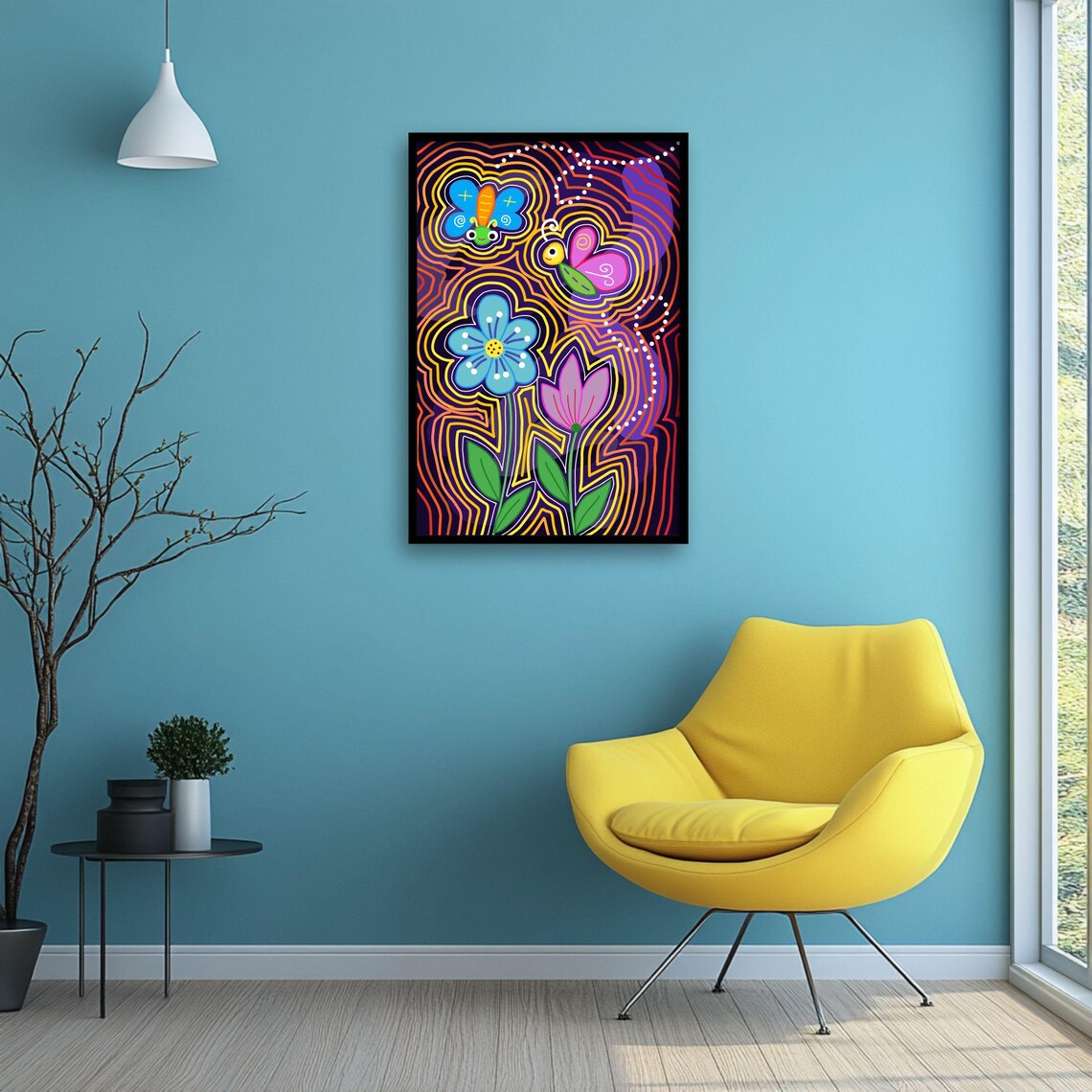 Colorful Butterfly, Whimsical Boho Nursery Decor - Image 2