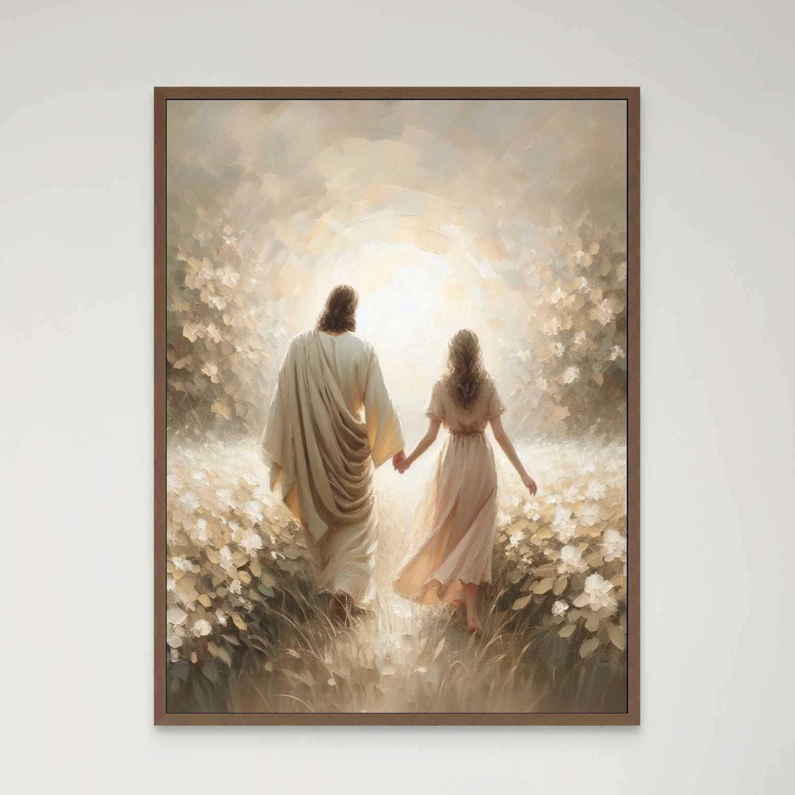 Follow His Path Christian Wall Art Jesus With Woman Jesus Wall Art Lds Art Bible Painting Jesus With Woman Jesus Print Christian Art