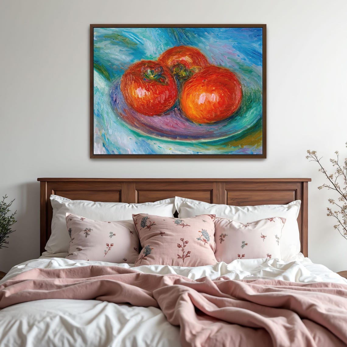 Impressionist Still Life Of Three Red Tomatoes On A Plate Poster - Image 5