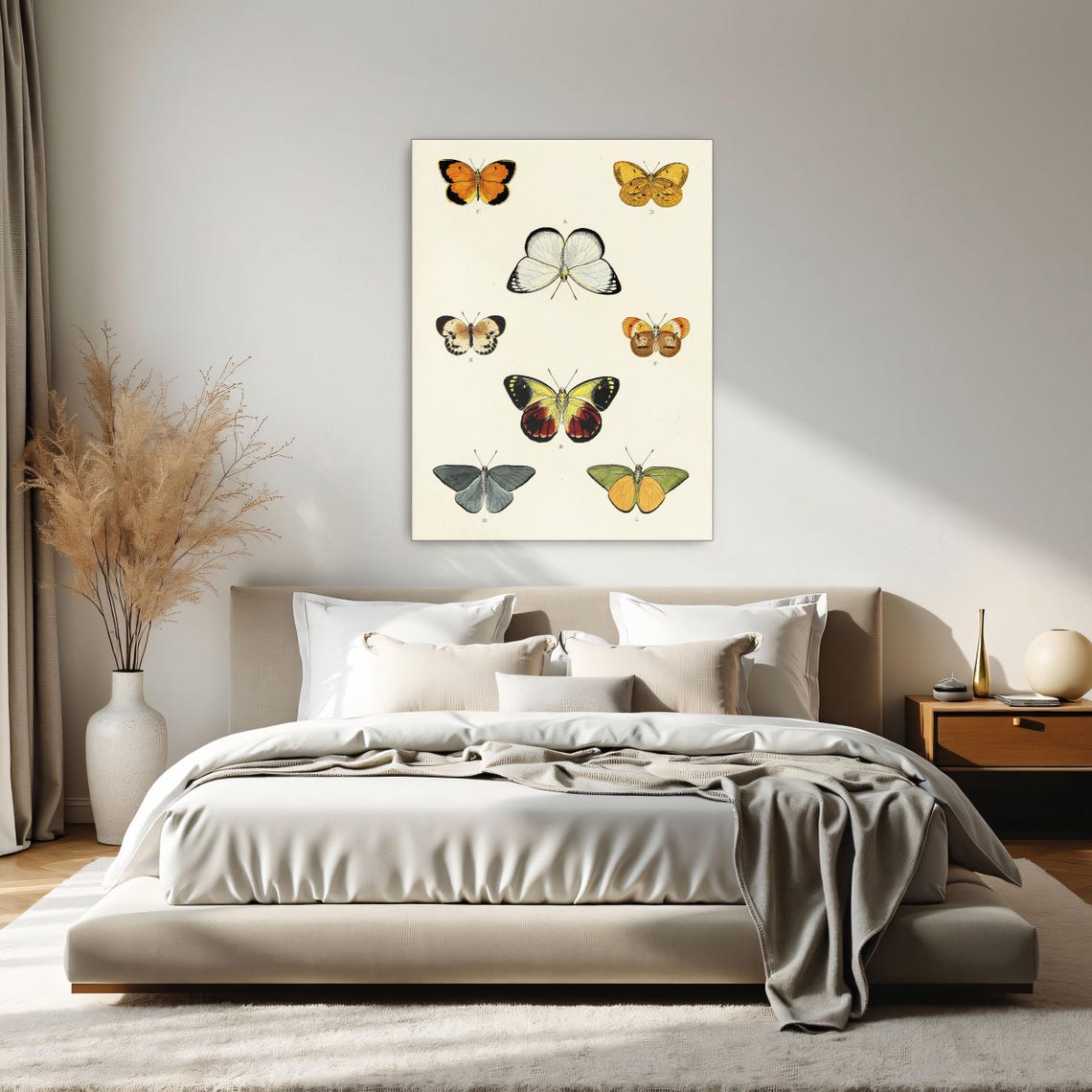 Eight Vintage Butterfly Specimens Natural History Illustration Poster - Image 2