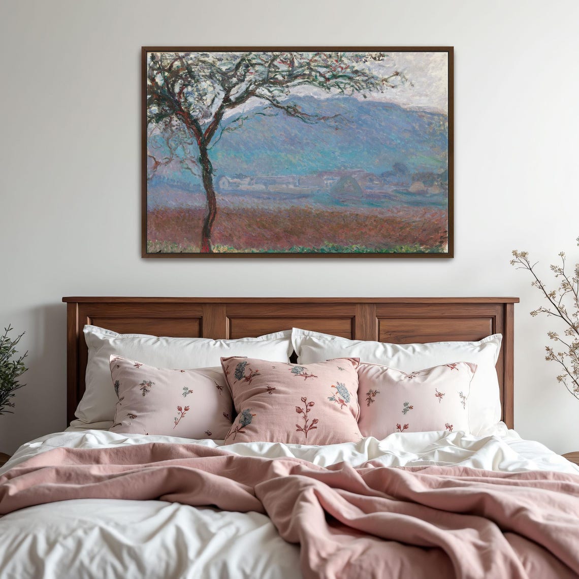 Claude Monet Solitary Tree In The Countryside At Dusk Poster - Image 5