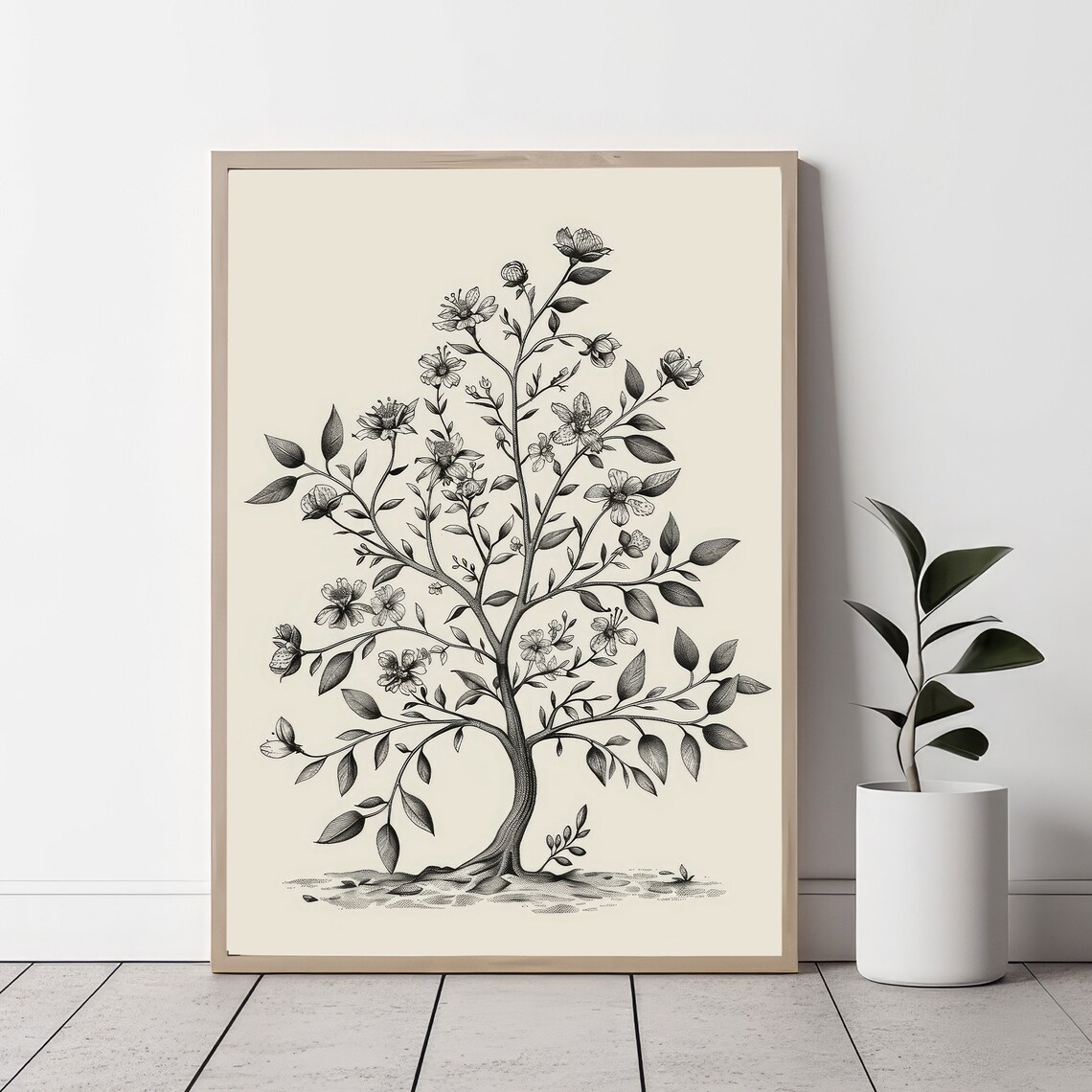Antique Botanical Sketch, Vintage Kitchen Art Print