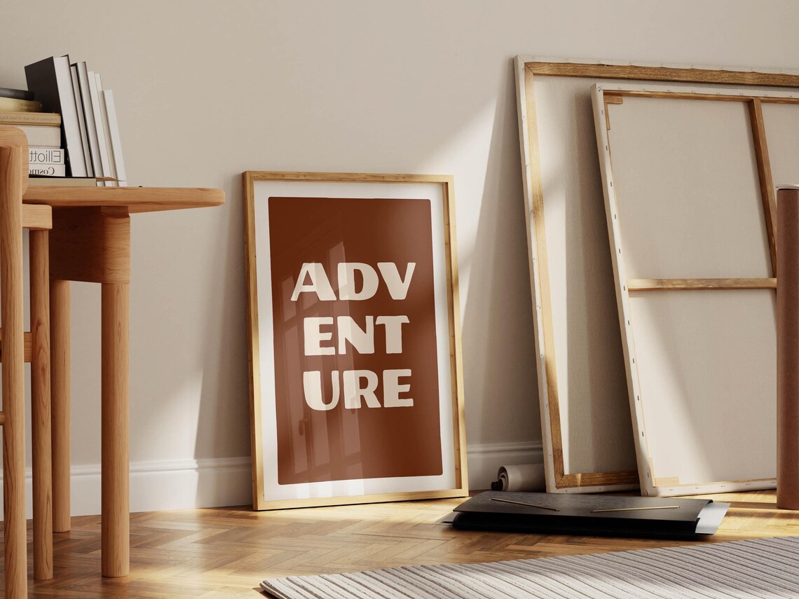 Retro Adventure Camping Poster Print, Outdoorsy Decor