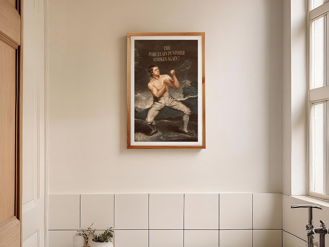 Mens Bathroom Vintage Toilet Humor Poster Print - Image 2