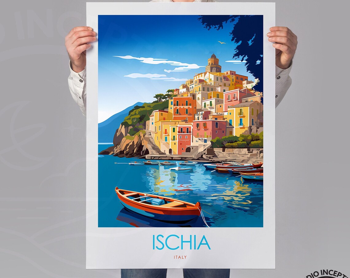Ischia Travel Poster, Italy Wall Art Print - Image 3